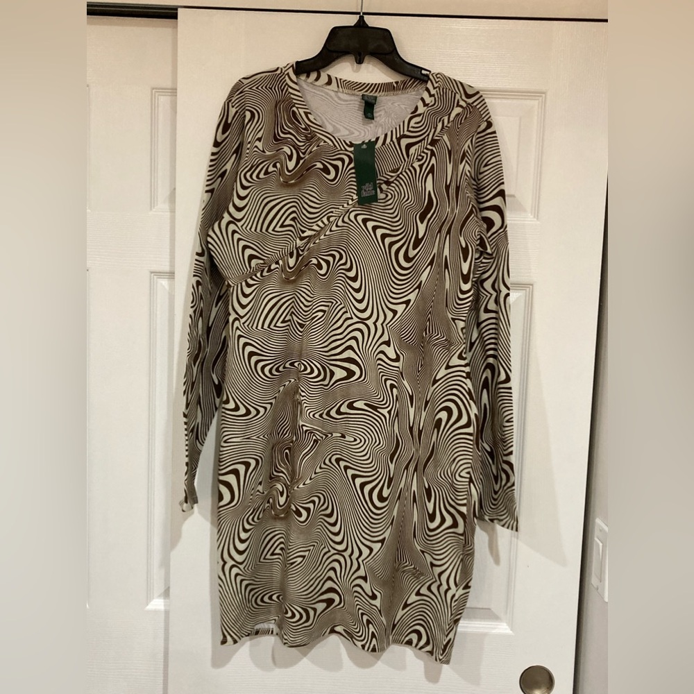 Women's Long Sleeve Cut Out Detail Knit Bodycon Dress
